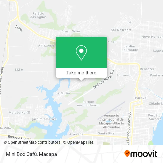 Mini Box Cafú map