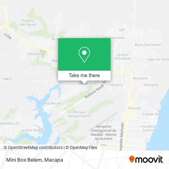 Mini Box Belem map