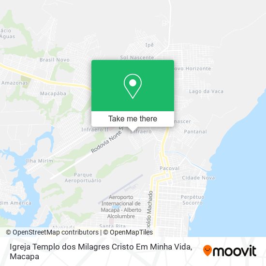 Igreja Templo dos Milagres Cristo Em Minha Vida map