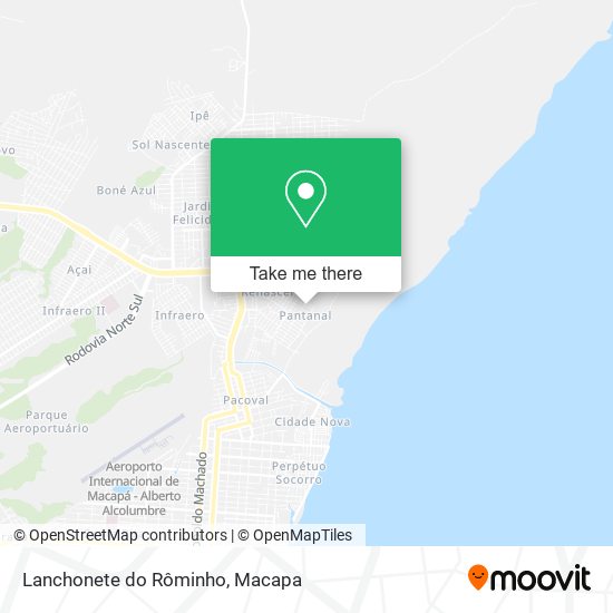 Lanchonete do Rôminho map