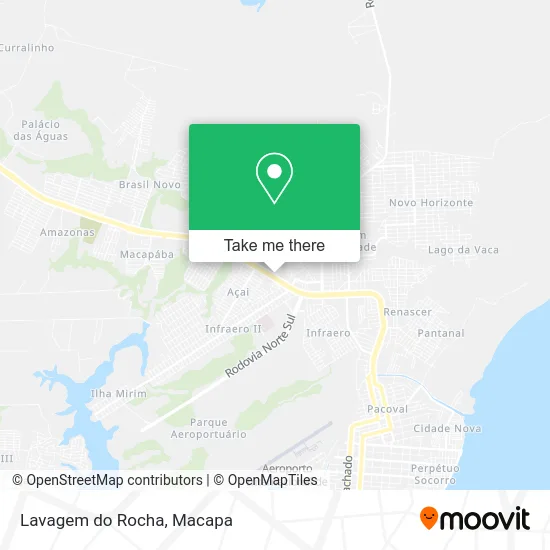 Lavagem do Rocha map