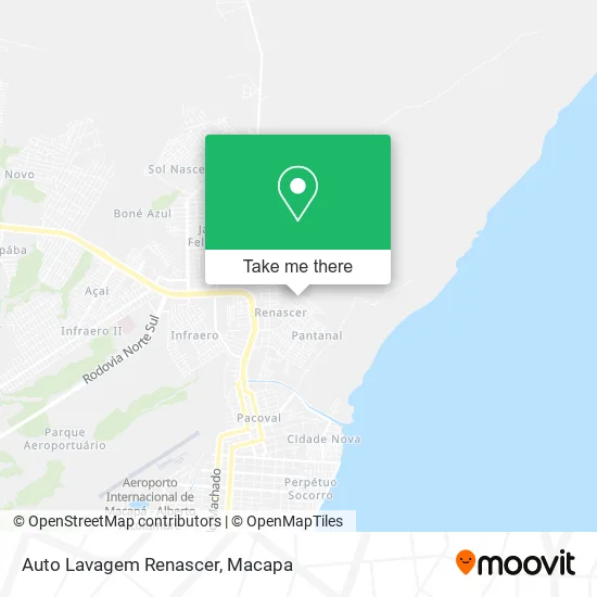 Auto Lavagem Renascer map