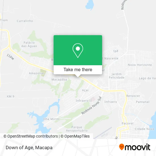 Mapa Down of Age