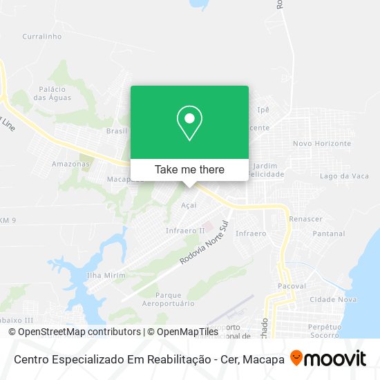 Centro Especializado Em Reabilitação - Cer map