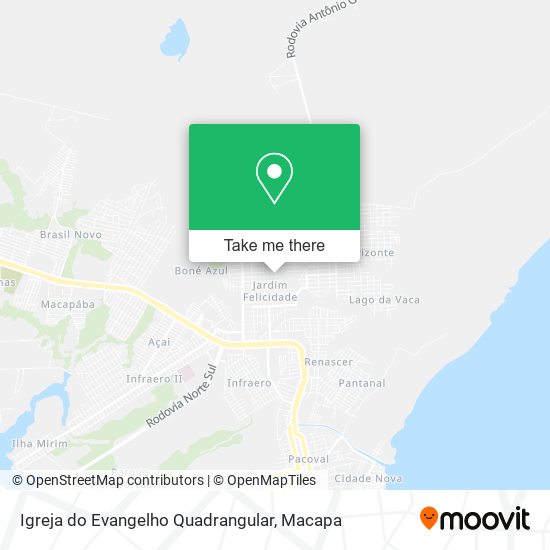 Mapa Igreja do Evangelho Quadrangular