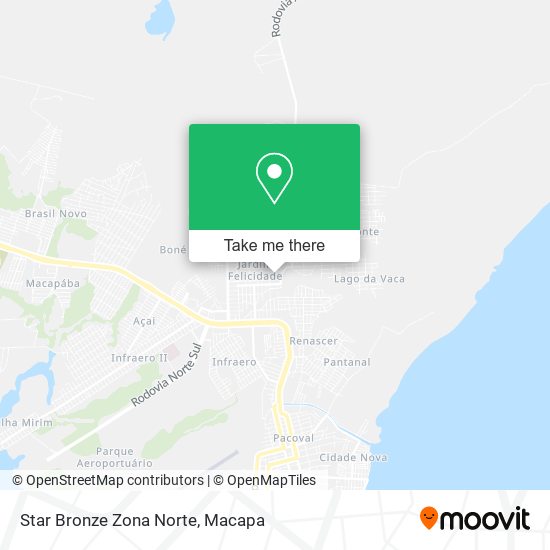 Star Bronze Zona Norte map