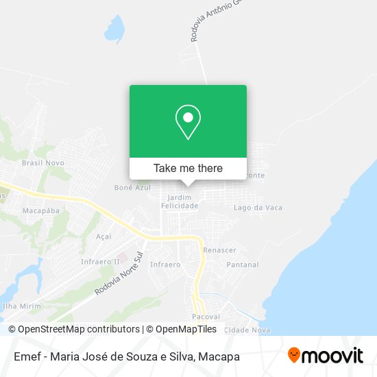 Emef - Maria José de Souza e Silva map