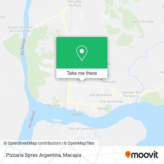 Mapa Pizzaria Spres Argentina