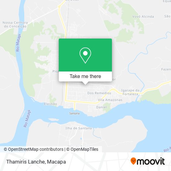 Mapa Thamiris Lanche