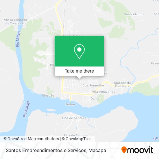 Mapa Santos Empreendimentos e Servicos