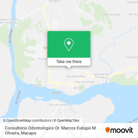 Mapa Consultório Odontológico Dr. Marcos Eulogio M Oliveira