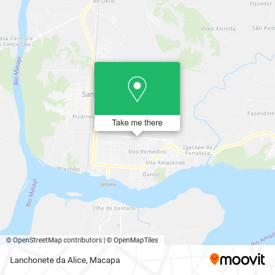 Lanchonete da Alice map