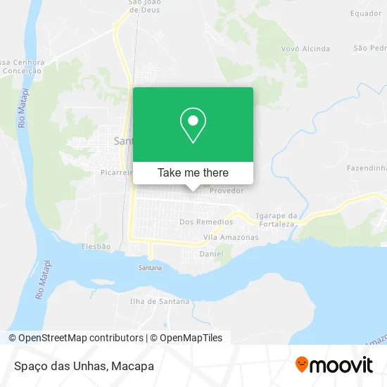 Spaço das Unhas map