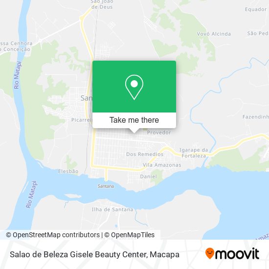 Mapa Salao de Beleza Gisele Beauty Center