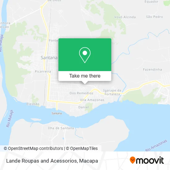 Lande Roupas and Acessorios map