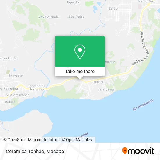 Cerâmica Tonhão map