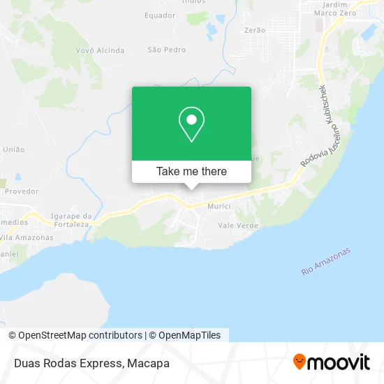 Duas Rodas Express map