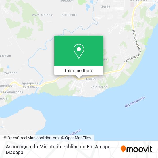 Mapa Associação do Ministério Público do Est Amapá