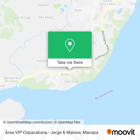 Área VIP Copacabana - Jorge & Mateus map
