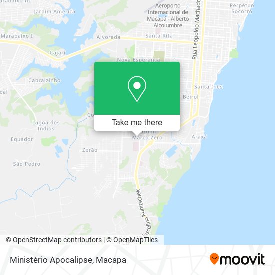 Ministério Apocalipse map