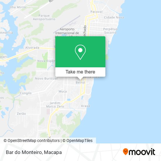 Mapa Bar do Monteiro