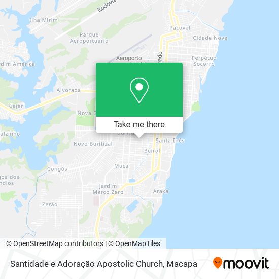 Mapa Santidade e Adoração Apostolic Church