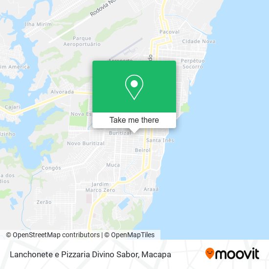 Lanchonete e Pizzaria Divino Sabor map