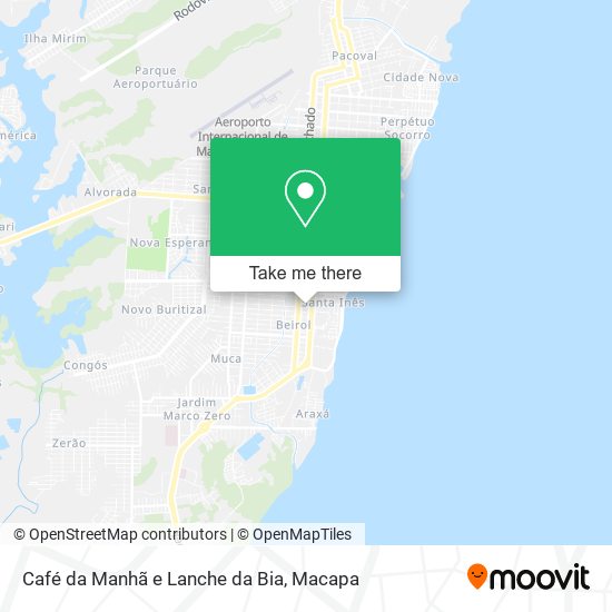 Café da Manhã e Lanche da Bia map