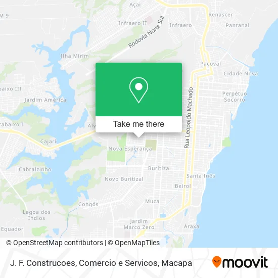 J. F. Construcoes, Comercio e Servicos map