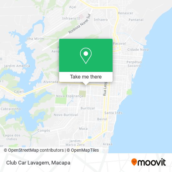 Club Car Lavagem map