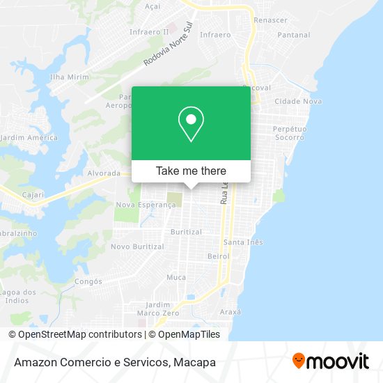 Mapa Amazon Comercio e Servicos