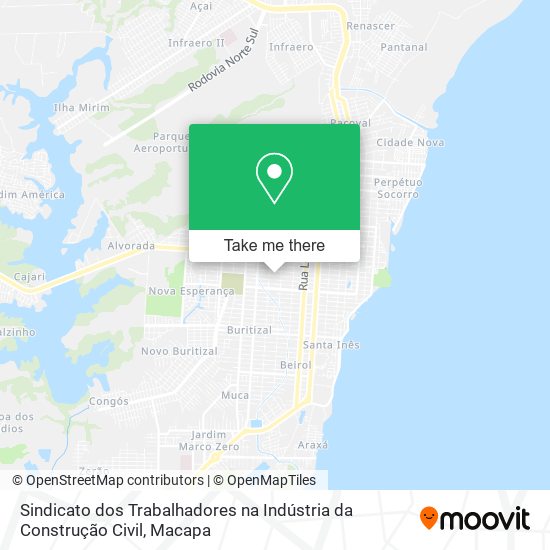 Sindicato dos Trabalhadores na Indústria da Construção Civil map