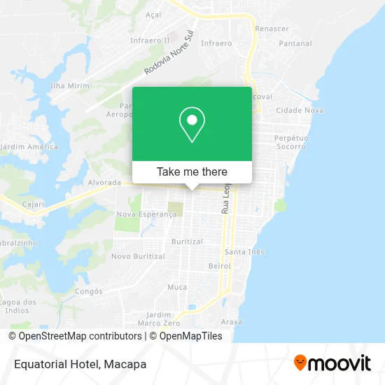 Equatorial Hotel map