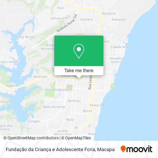 Fundação da Criança e Adolescente Fcria map