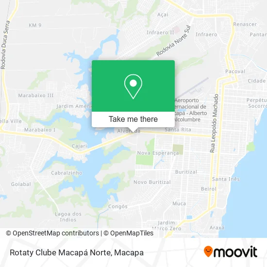 Rotaty Clube Macapá Norte map