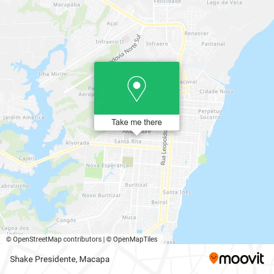 Shake Presidente map