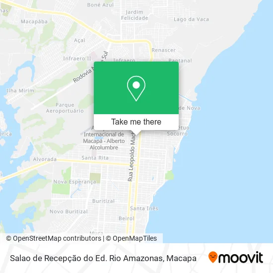 Salao de Recepção do Ed. Rio Amazonas map