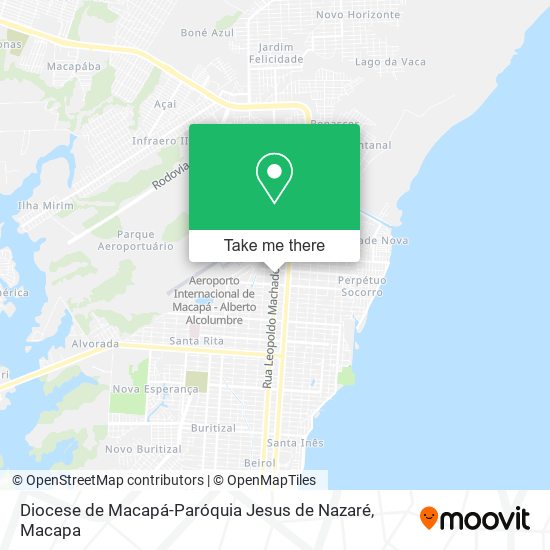 Mapa Diocese de Macapá-Paróquia Jesus de Nazaré