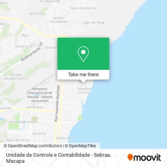 Unidade de Controle e Contabilidade - Sebrae map