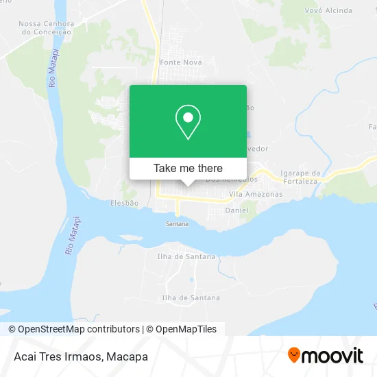 Acai Tres Irmaos map