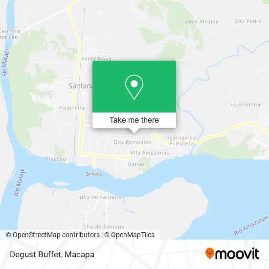 Degust Buffet map