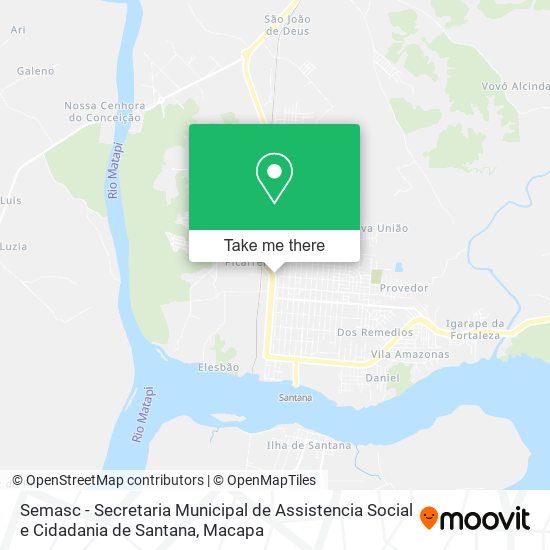 Semasc - Secretaria Municipal de Assistencia Social e Cidadania de Santana map