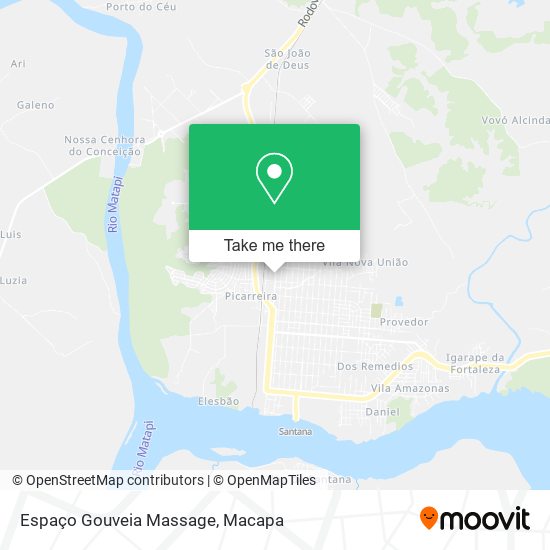 Espaço Gouveia Massage map