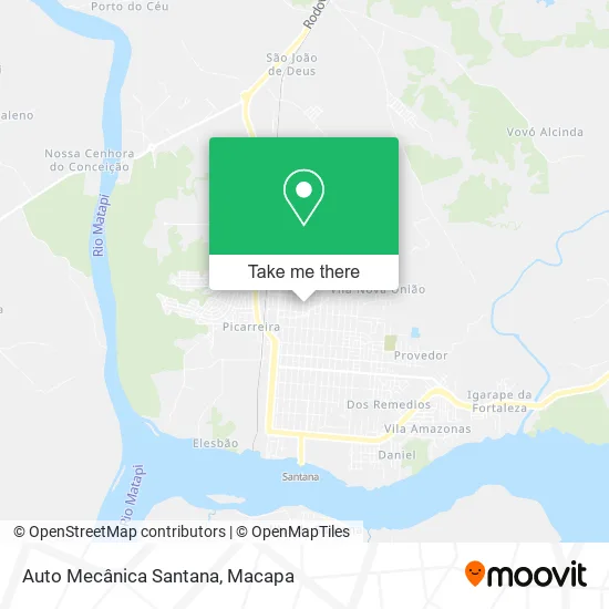 Auto Mecânica Santana map