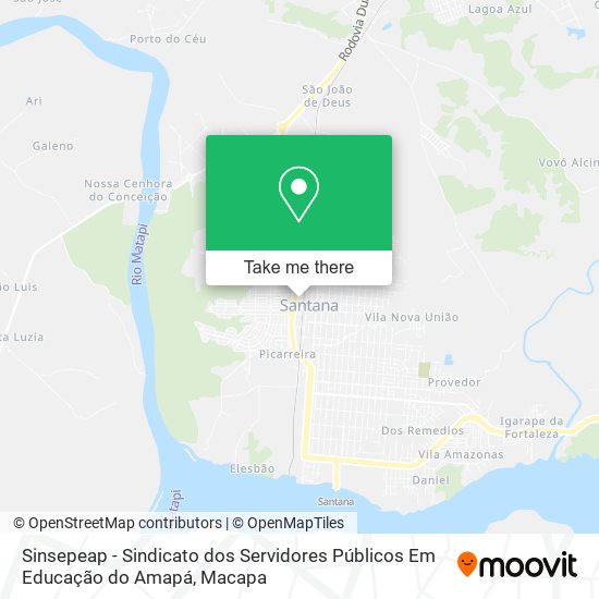 Mapa Sinsepeap - Sindicato dos Servidores Públicos Em Educação do Amapá