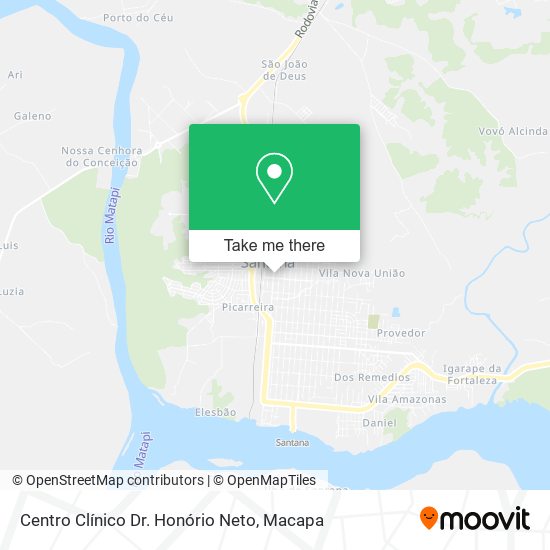 Centro Clínico Dr. Honório Neto map