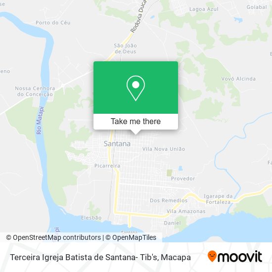 Mapa Terceira Igreja Batista de Santana- Tib's