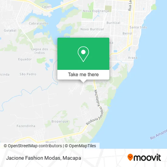 Jacione Fashion Modas map