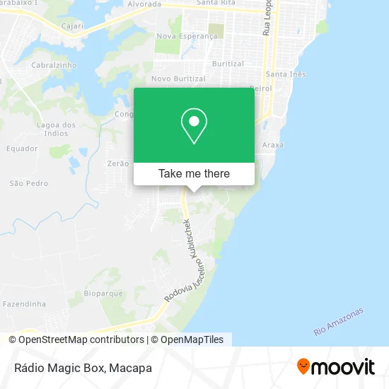 Rádio Magic Box map