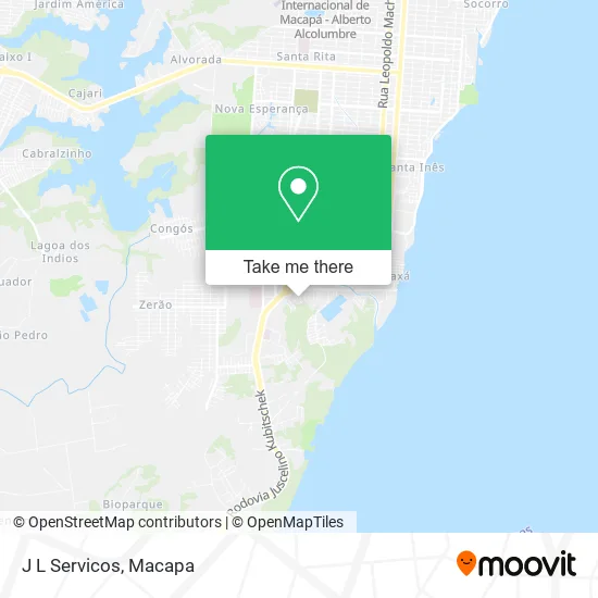 J L Servicos map